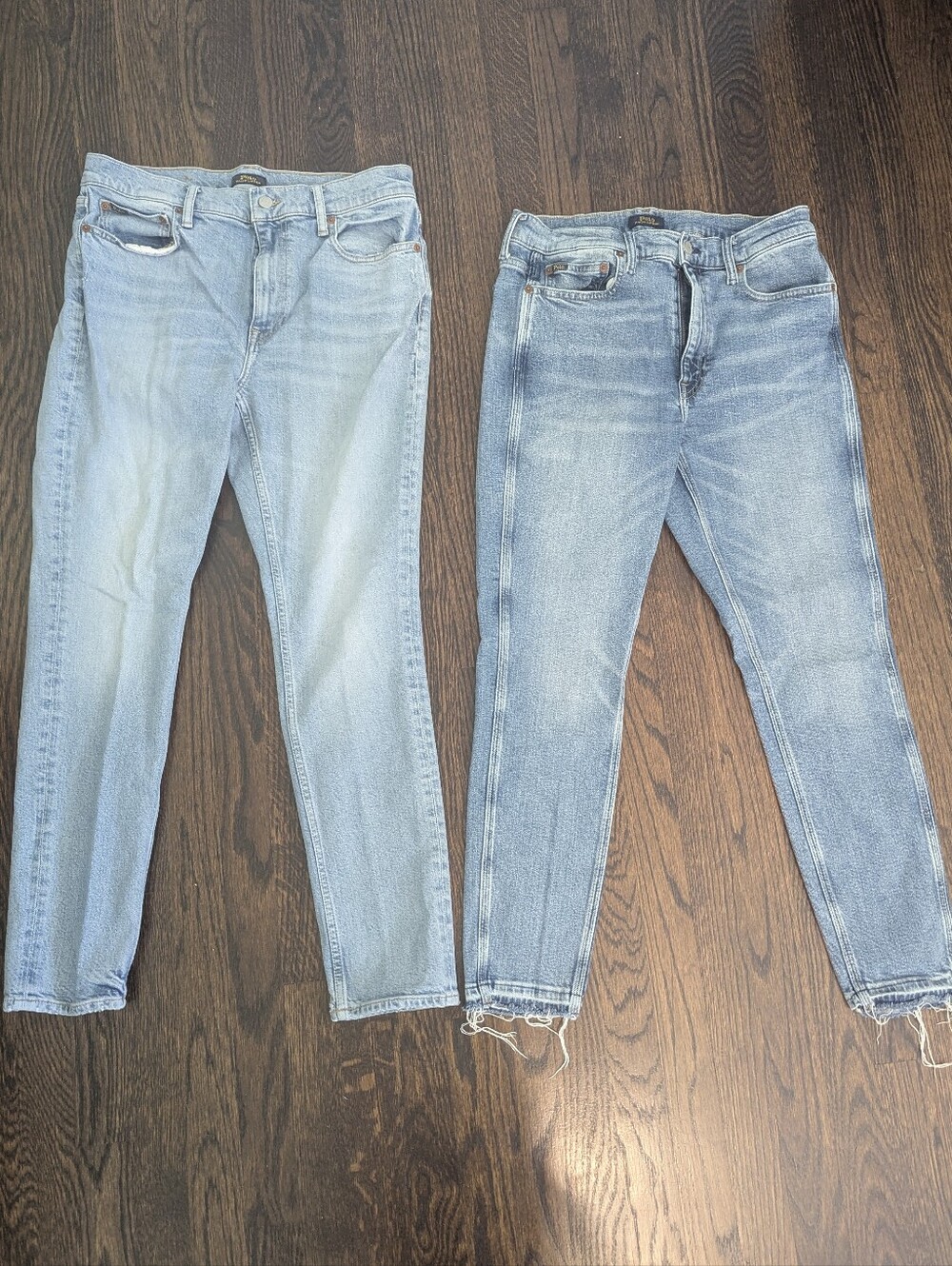 Polo Ralph Lauren Tompkins Mid Rise Skinny Jeans 2 Pairs Blue Wash Size 31